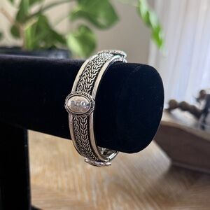 Mykonos Nights Silvertone Bracelet